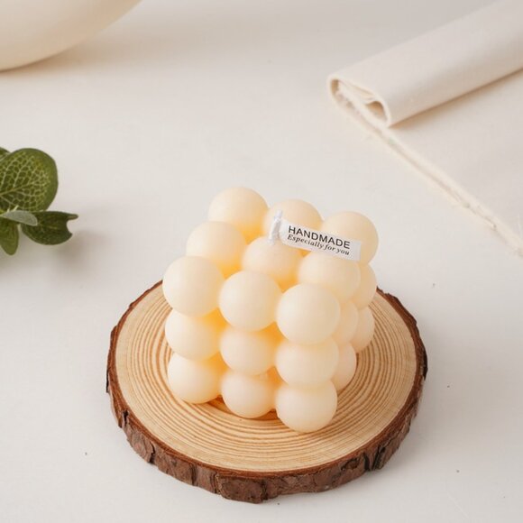 ✨ Aesthetic Bubble Cube Candle 🕯️ Soy Wax Scented Home Decor Gift - Picture 14 of 14